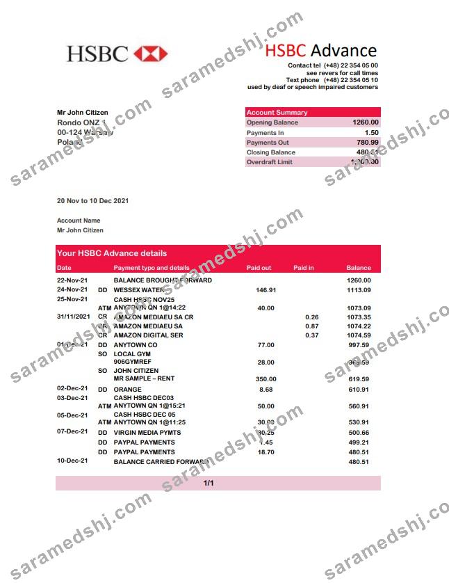 Poland HSBC excel pdf